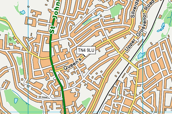 TN4 9LU map - OS VectorMap District (Ordnance Survey)