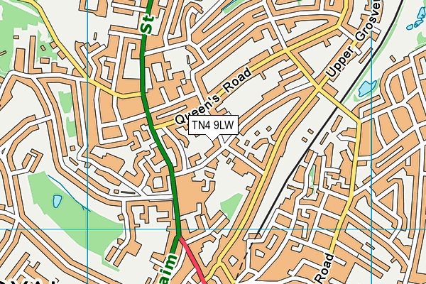 TN4 9LW map - OS VectorMap District (Ordnance Survey)