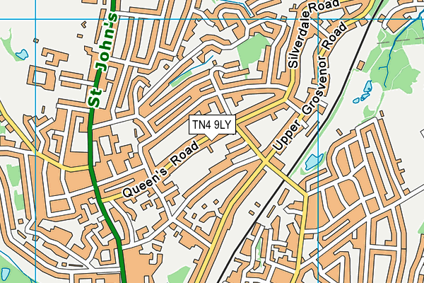 TN4 9LY map - OS VectorMap District (Ordnance Survey)