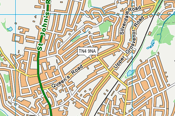 TN4 9NA map - OS VectorMap District (Ordnance Survey)