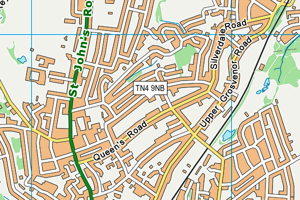 TN4 9NB map - OS VectorMap District (Ordnance Survey)