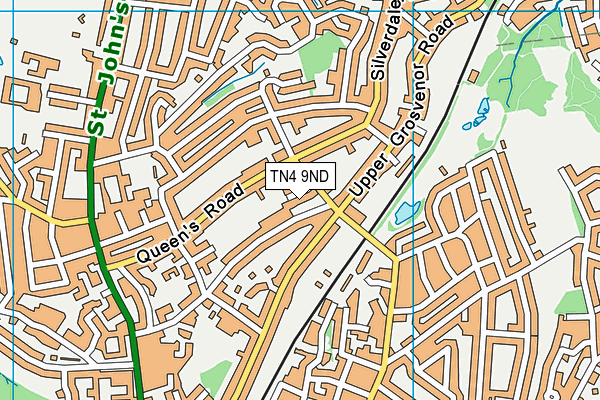 TN4 9ND map - OS VectorMap District (Ordnance Survey)
