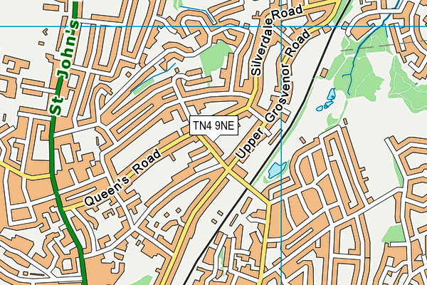 TN4 9NE map - OS VectorMap District (Ordnance Survey)
