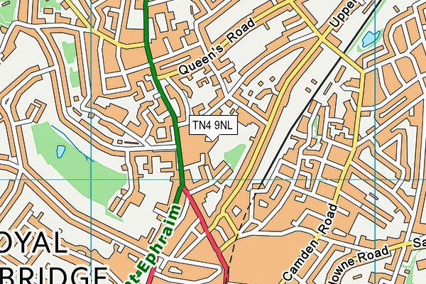 TN4 9NL map - OS VectorMap District (Ordnance Survey)