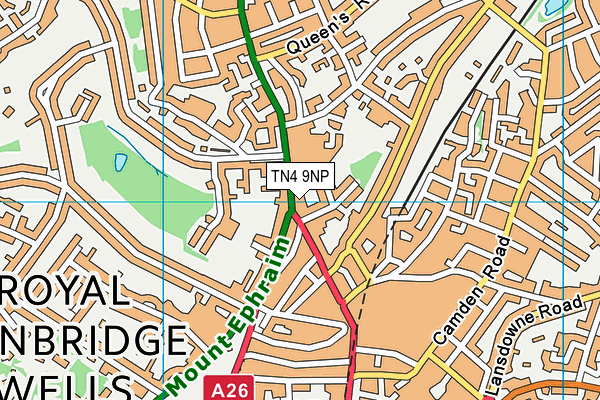 TN4 9NP map - OS VectorMap District (Ordnance Survey)