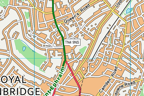TN4 9NS map - OS VectorMap District (Ordnance Survey)