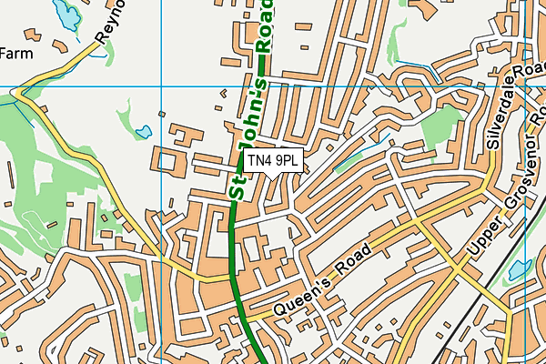 TN4 9PL map - OS VectorMap District (Ordnance Survey)