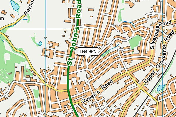 TN4 9PN map - OS VectorMap District (Ordnance Survey)