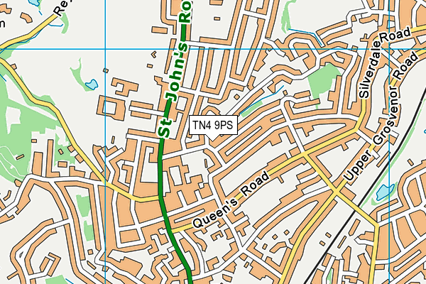 TN4 9PS map - OS VectorMap District (Ordnance Survey)