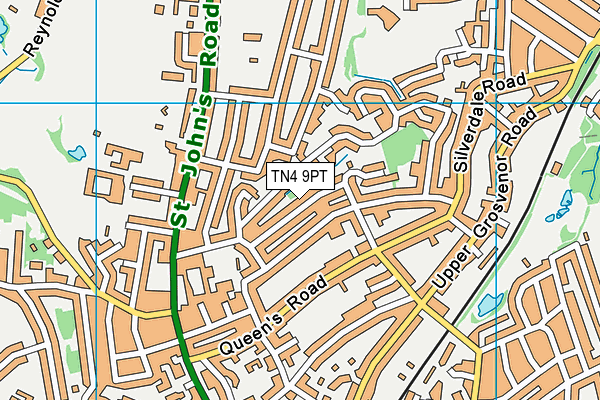 TN4 9PT map - OS VectorMap District (Ordnance Survey)