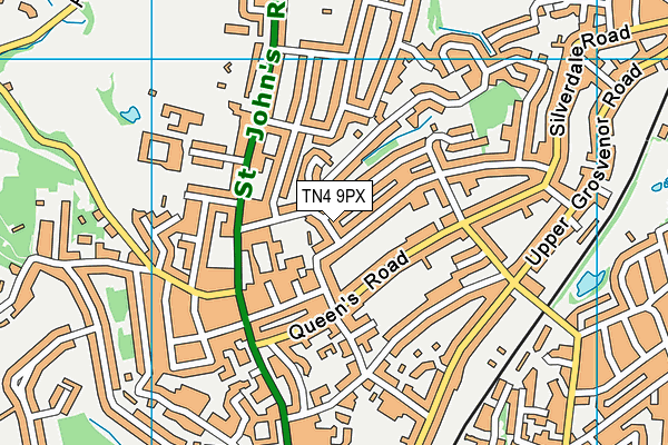 TN4 9PX map - OS VectorMap District (Ordnance Survey)