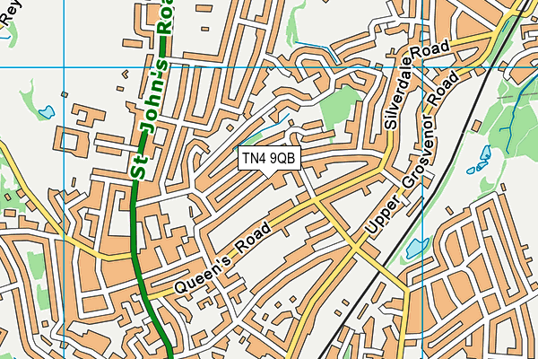 TN4 9QB map - OS VectorMap District (Ordnance Survey)