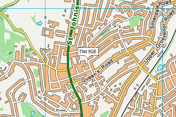 TN4 9QE map - OS VectorMap District (Ordnance Survey)