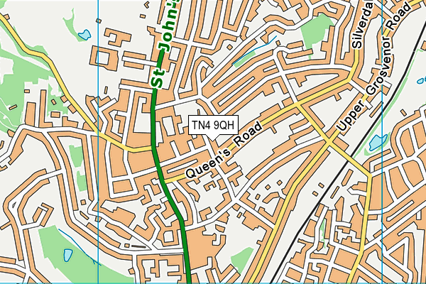 TN4 9QH map - OS VectorMap District (Ordnance Survey)