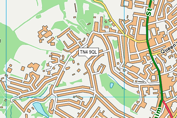 TN4 9QL map - OS VectorMap District (Ordnance Survey)