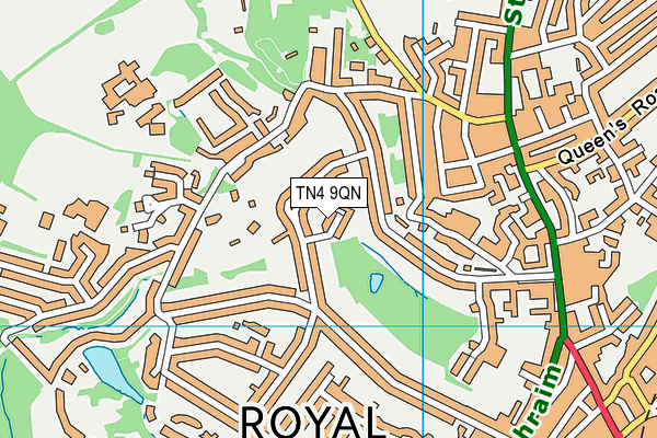 TN4 9QN map - OS VectorMap District (Ordnance Survey)