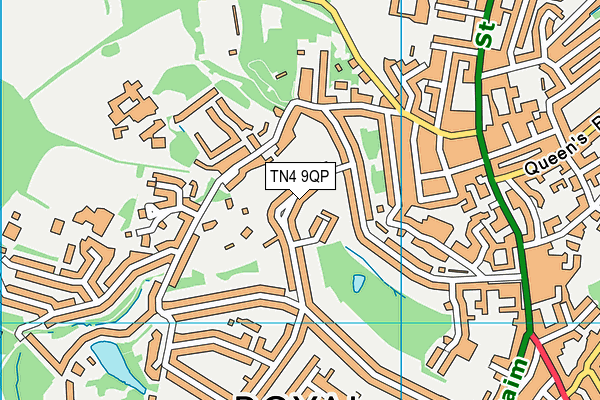TN4 9QP map - OS VectorMap District (Ordnance Survey)