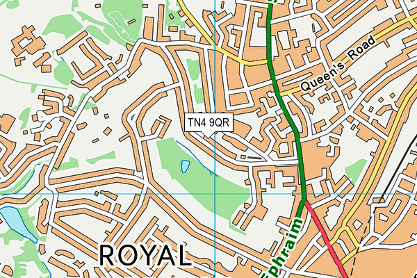 TN4 9QR map - OS VectorMap District (Ordnance Survey)