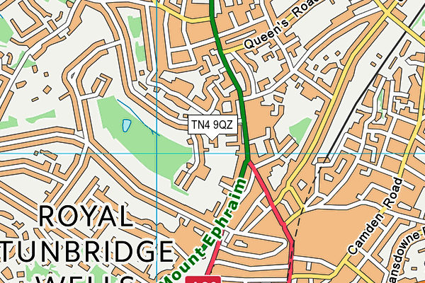 TN4 9QZ map - OS VectorMap District (Ordnance Survey)