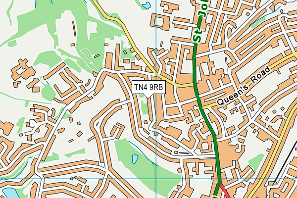 TN4 9RB map - OS VectorMap District (Ordnance Survey)