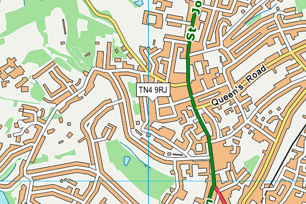 TN4 9RJ map - OS VectorMap District (Ordnance Survey)