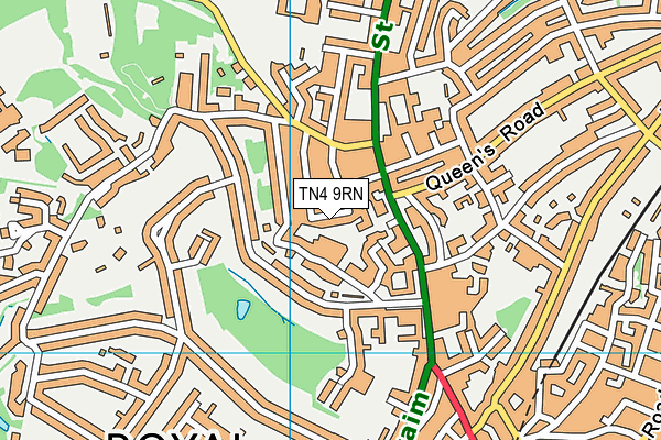 TN4 9RN map - OS VectorMap District (Ordnance Survey)