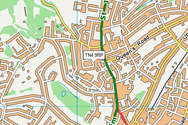 TN4 9RP map - OS VectorMap District (Ordnance Survey)
