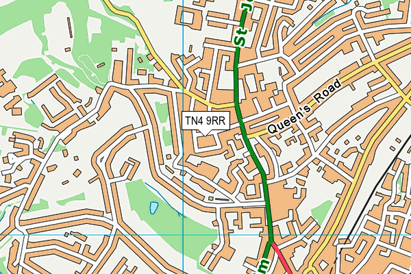 TN4 9RR map - OS VectorMap District (Ordnance Survey)