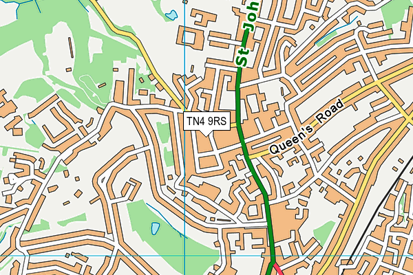 TN4 9RS map - OS VectorMap District (Ordnance Survey)