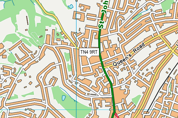 TN4 9RT map - OS VectorMap District (Ordnance Survey)