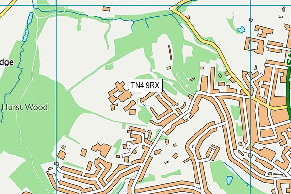 TN4 9RX map - OS VectorMap District (Ordnance Survey)