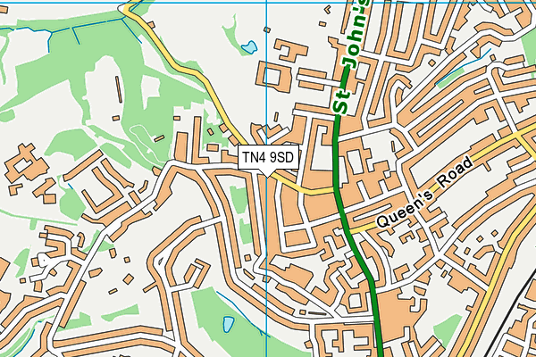 TN4 9SD map - OS VectorMap District (Ordnance Survey)