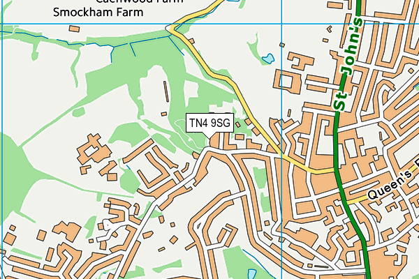 Culverden Stadium map (TN4 9SG) - OS VectorMap District (Ordnance Survey)