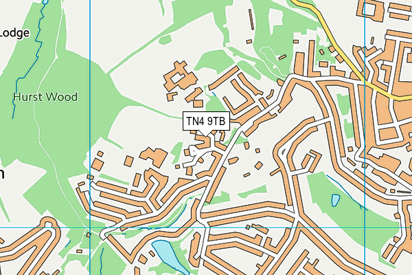 TN4 9TB map - OS VectorMap District (Ordnance Survey)
