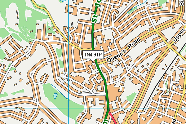 TN4 9TP map - OS VectorMap District (Ordnance Survey)