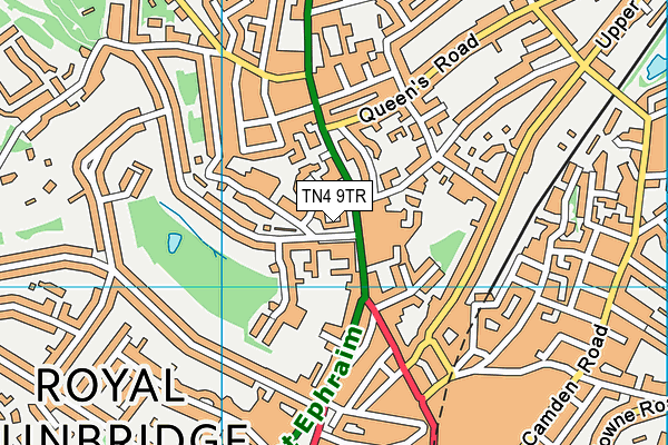 TN4 9TR map - OS VectorMap District (Ordnance Survey)