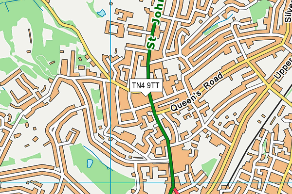 TN4 9TT map - OS VectorMap District (Ordnance Survey)