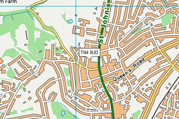 TN4 9UD map - OS VectorMap District (Ordnance Survey)