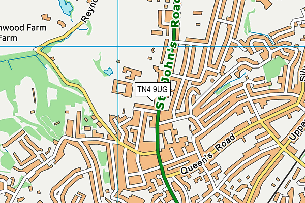 TN4 9UG map - OS VectorMap District (Ordnance Survey)