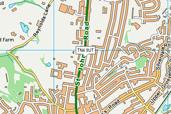 TN4 9UT map - OS VectorMap District (Ordnance Survey)