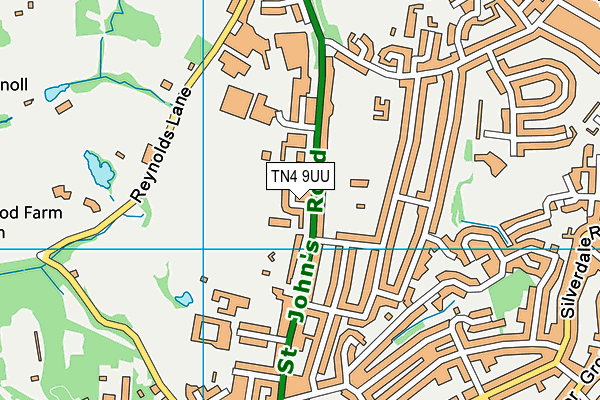 Tunbridge Wells T.a Centre map (TN4 9UU) - OS VectorMap District (Ordnance Survey)