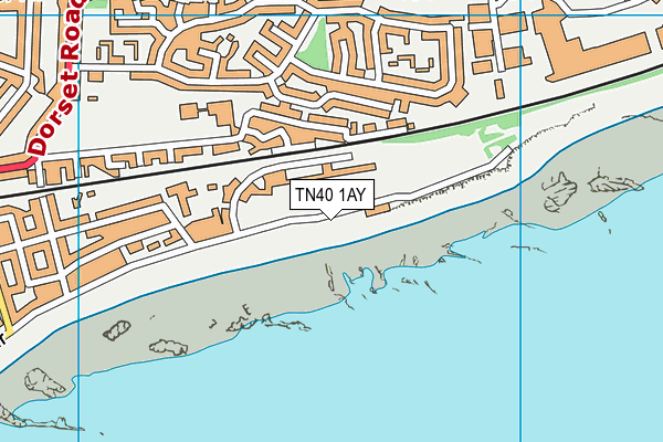 TN40 1AY map - OS VectorMap District (Ordnance Survey)