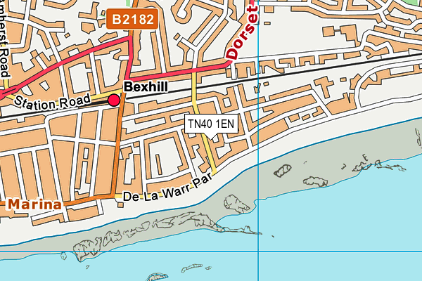 TN40 1EN map - OS VectorMap District (Ordnance Survey)