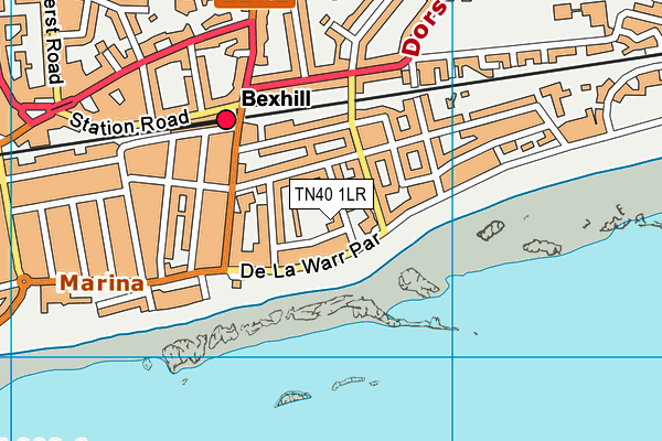 TN40 1LR map - OS VectorMap District (Ordnance Survey)