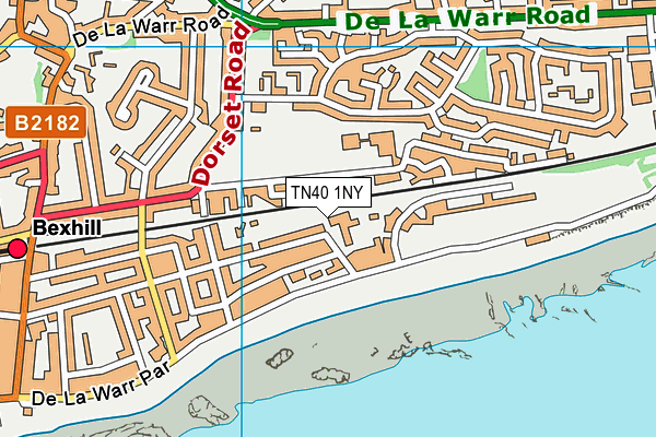 TN40 1NY map - OS VectorMap District (Ordnance Survey)