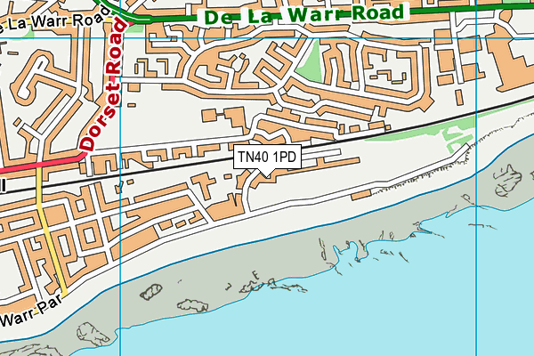 TN40 1PD map - OS VectorMap District (Ordnance Survey)