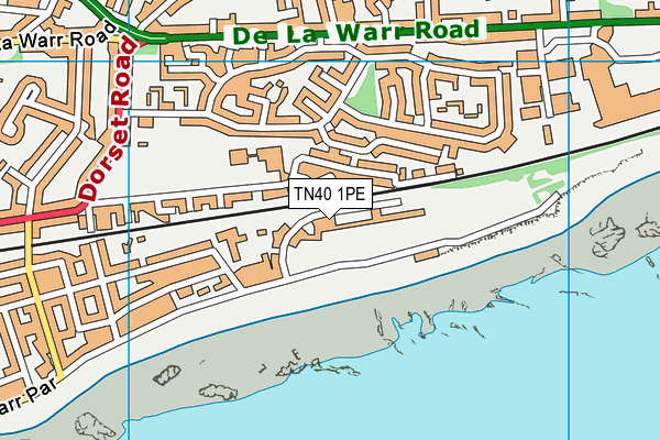 TN40 1PE map - OS VectorMap District (Ordnance Survey)