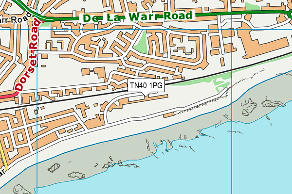 TN40 1PG map - OS VectorMap District (Ordnance Survey)
