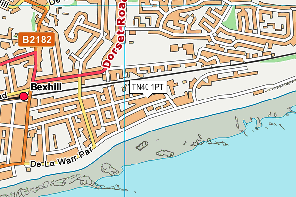 TN40 1PT map - OS VectorMap District (Ordnance Survey)