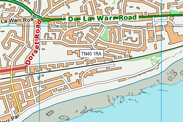TN40 1RA map - OS VectorMap District (Ordnance Survey)